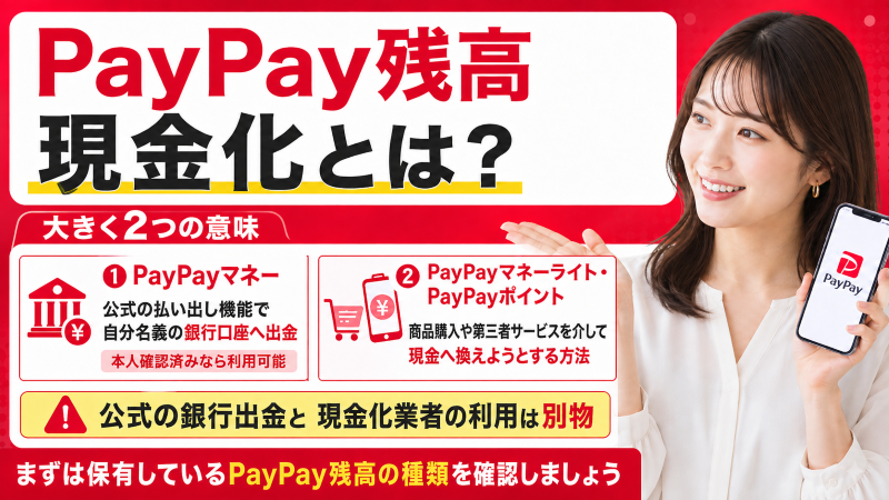 PayPay残高現金化とは