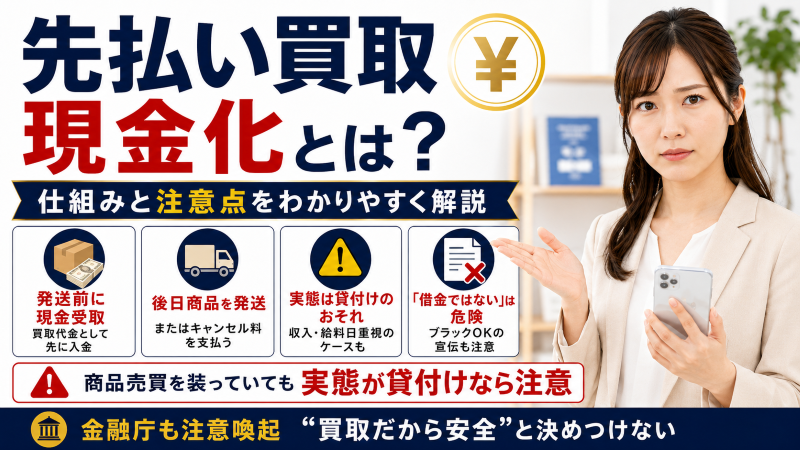 先払い買取現金化とは？